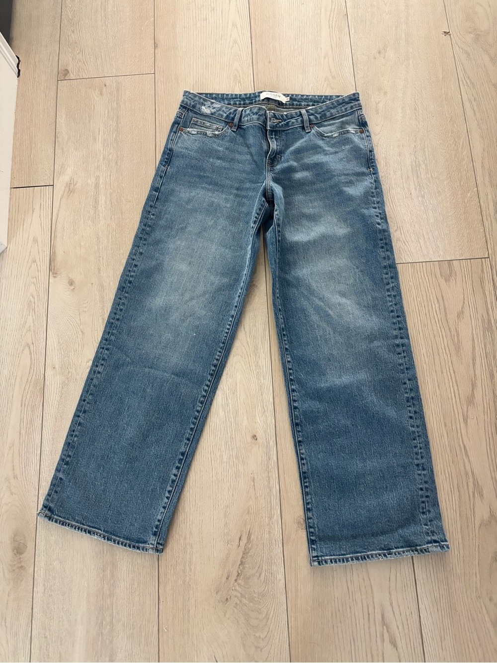 Classic Straight-Leg Blue Jeans